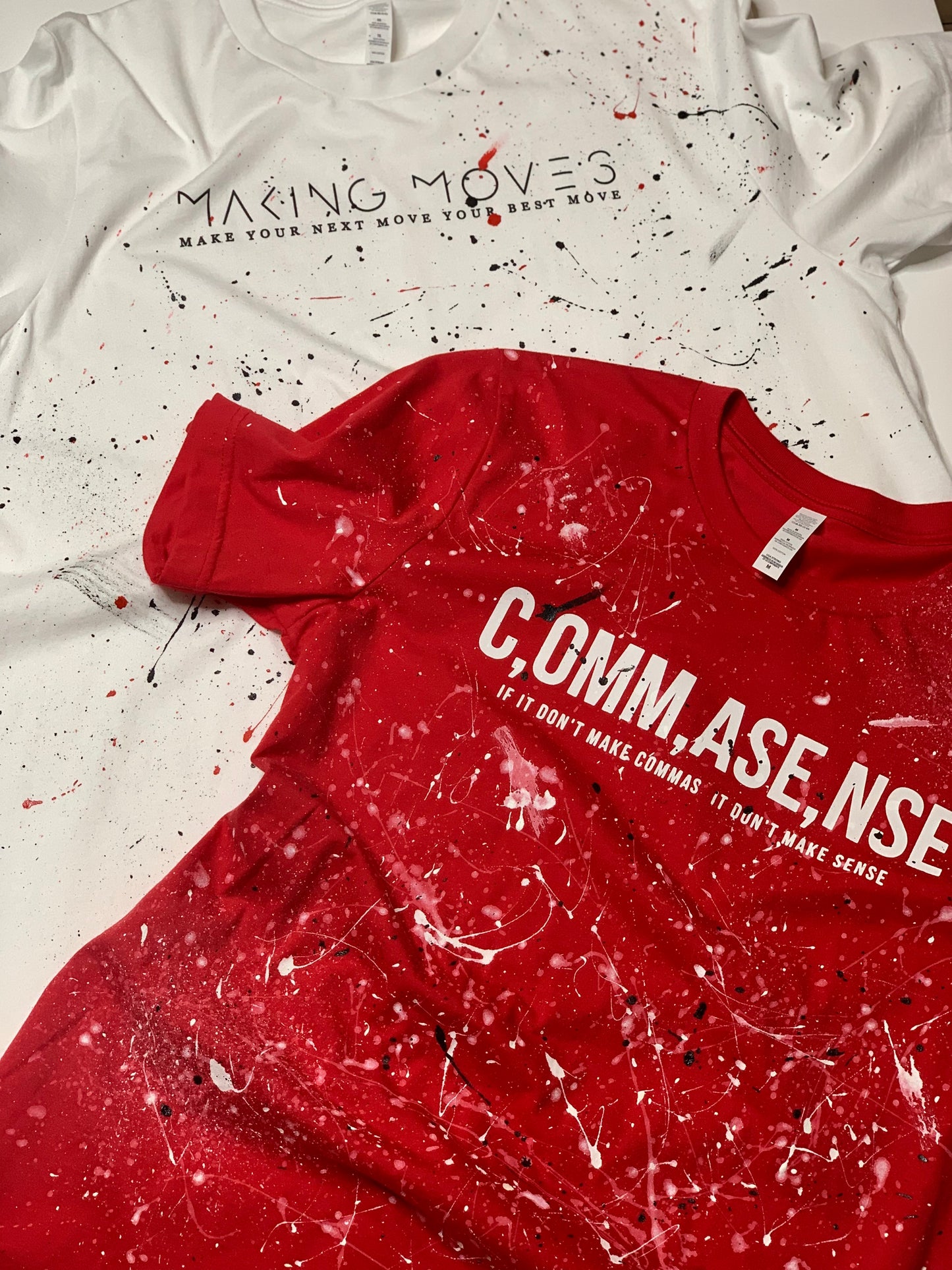 Paint Splatter T-shirt (making moves) Limited Edition