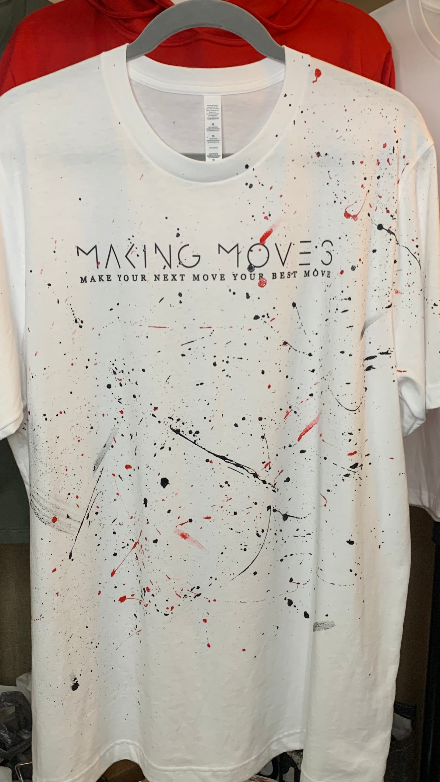 Paint Splatter T-shirt (making moves) Limited Edition