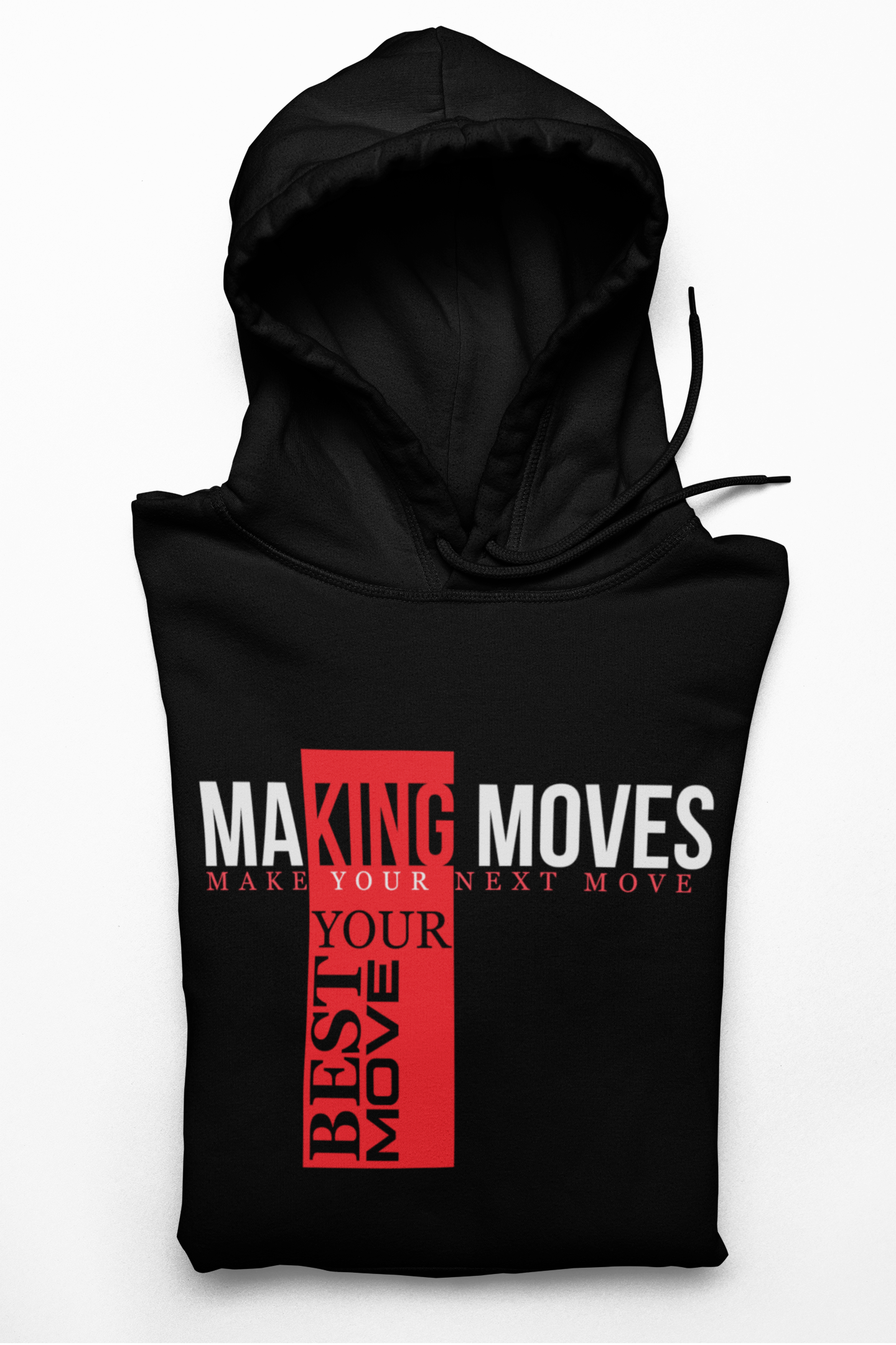 Making Moves: Multi-Color Pullover Hoodie (black)